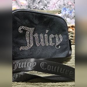 Juicy Couture Black Rhinestone Embellished Bag